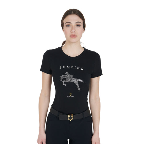 Damen T-Shirt Jumping