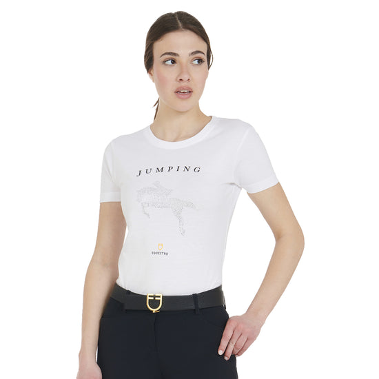 Dames T-Shirt Springen