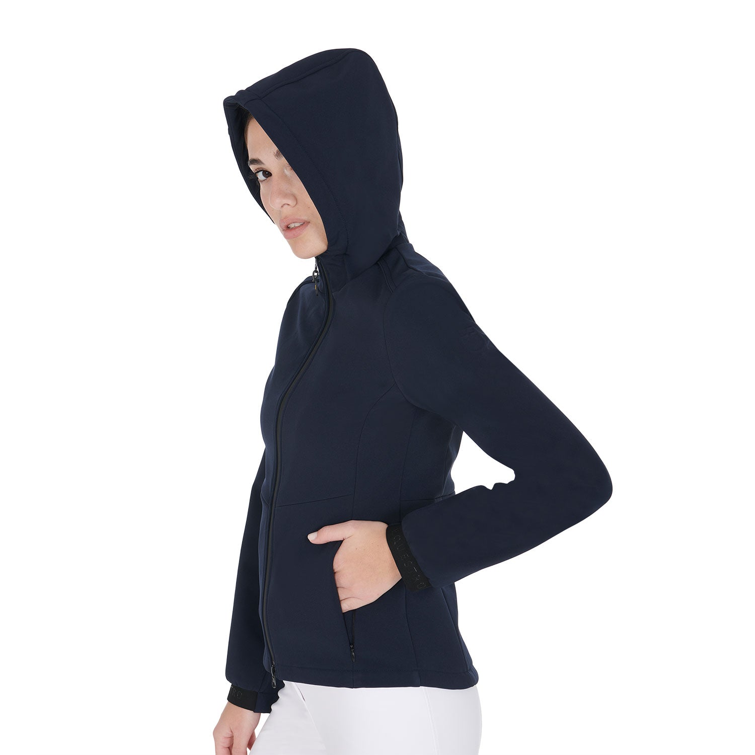 WOMEN S SLIM FIT SOFTSHELL JACKET WITH CONCEALED POCKETS