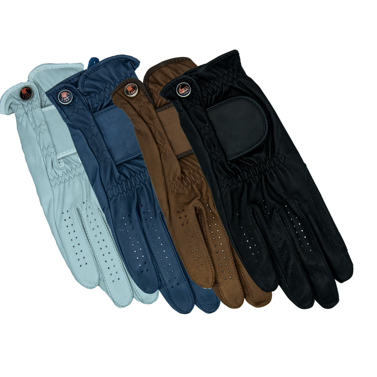 Genuine leather riding gloves