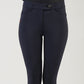 Breeches with leather knee patch navy