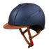 Helmet Classic with Leather in Brown and Blue