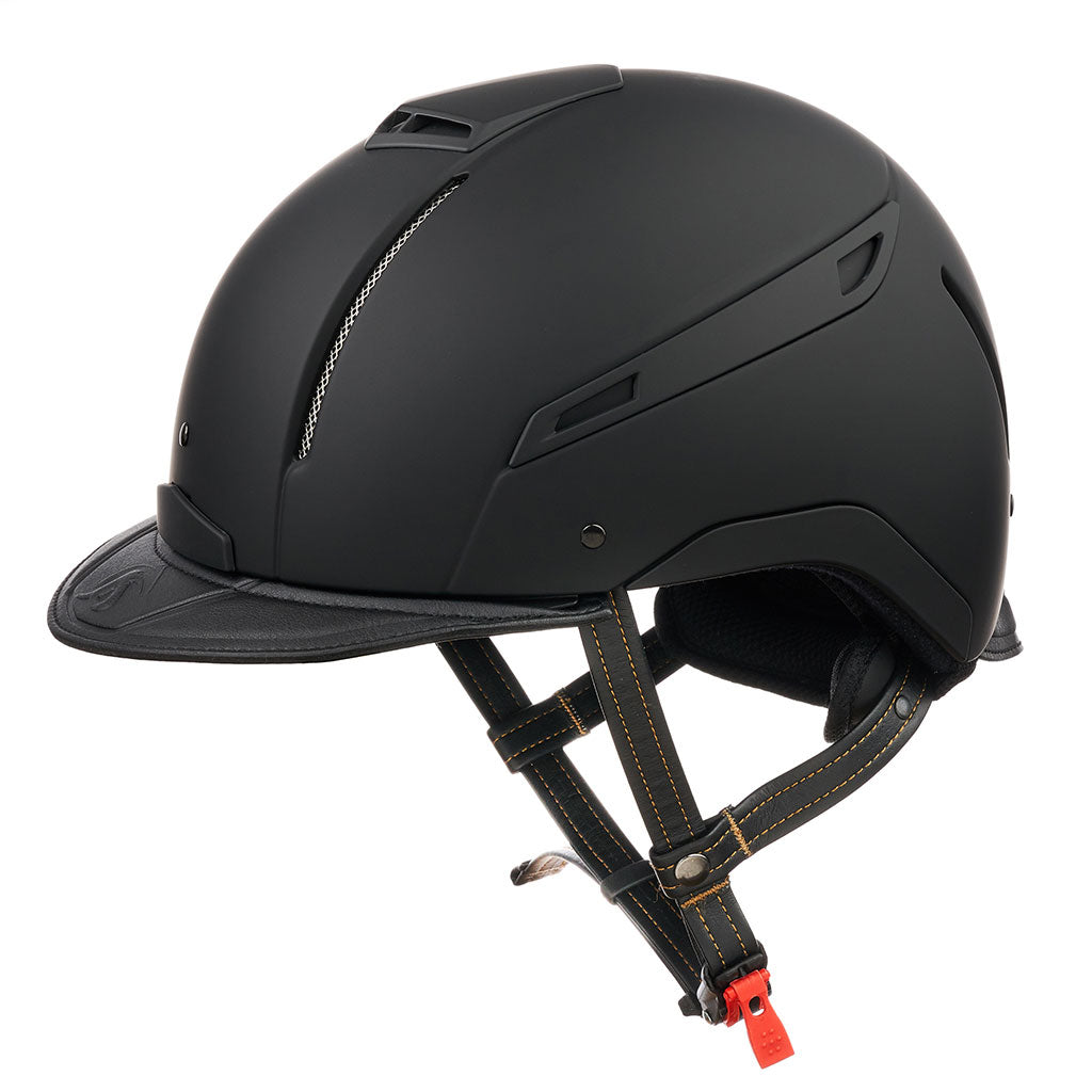 Jin Stirrup Helmet with Leather Black
