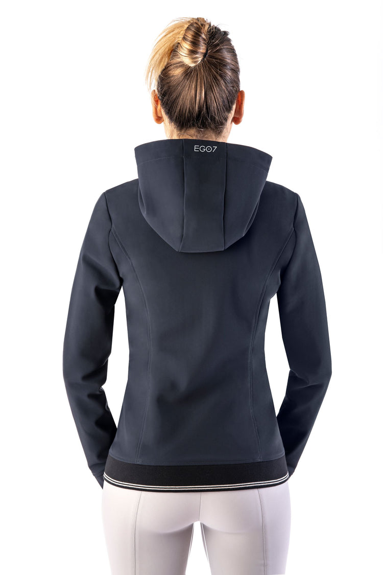 Ladies’ jacket made with technical stretch fabric