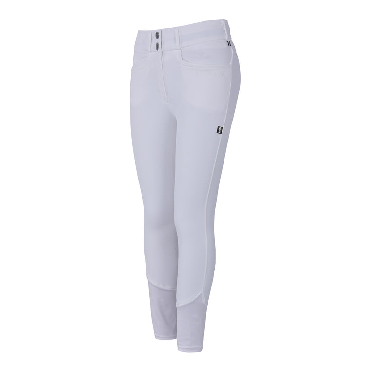 Kingsland White Competition Breeches with knee grip