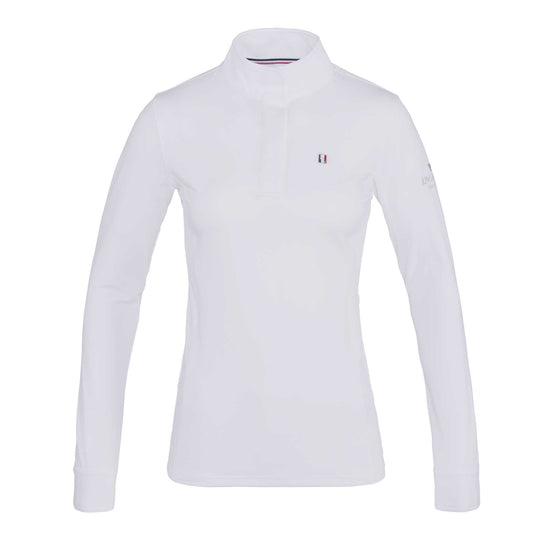 White Long Sleeve Ladies Dressage Shirt