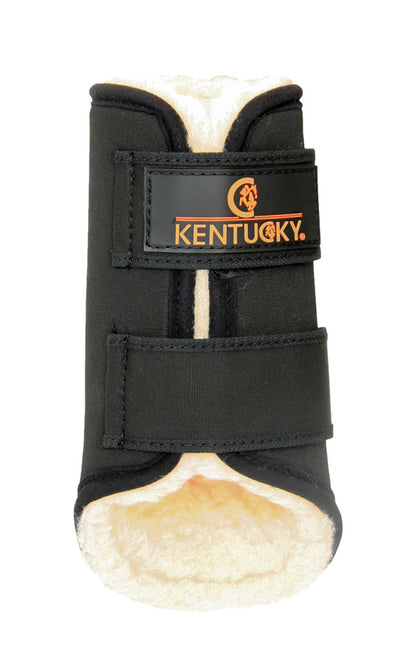 Kentucky Horsewear Brushing Boots Solimbra Front Black