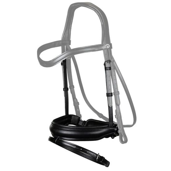 Black dressage flash noseband