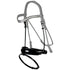 Patent black crank noseband with flash