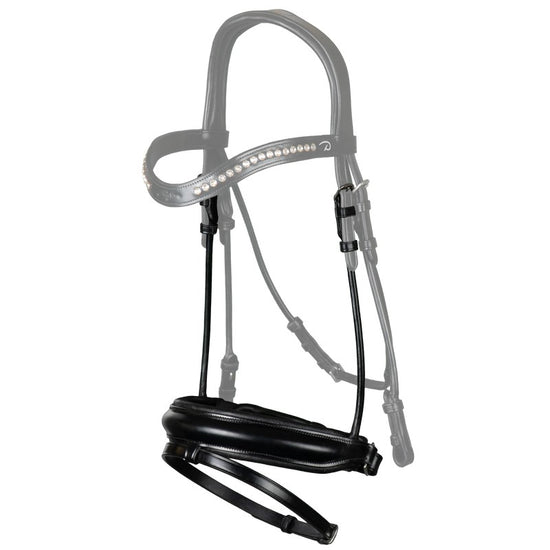 Round Leather Flash Noseband
