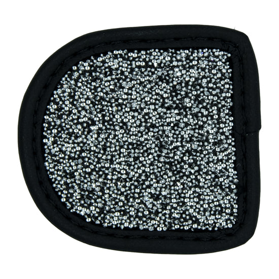 Swarowski crystals black fabric glove patches