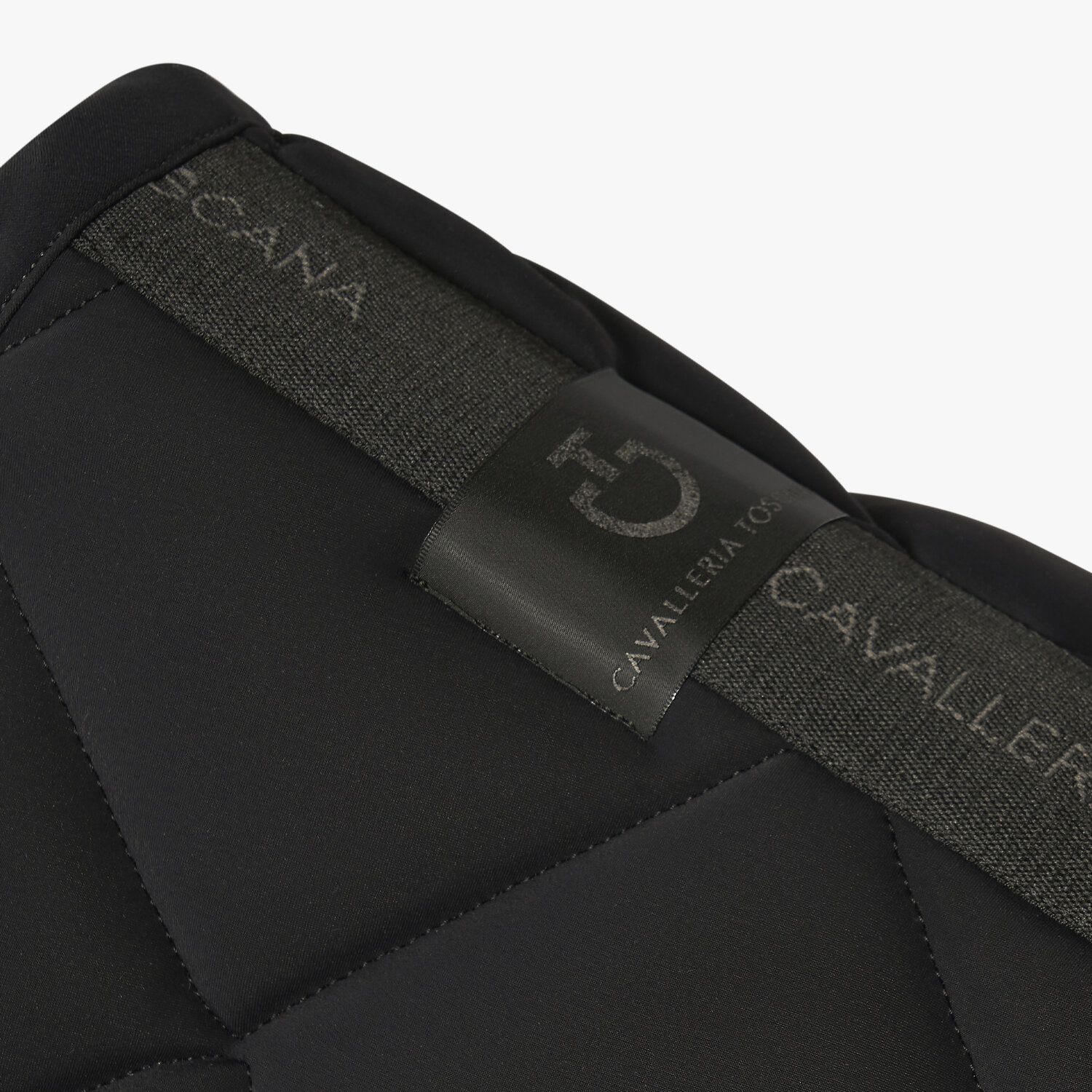 CT diamond quilted jumping saddle pad black