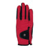 Breathable riding gloves in red
