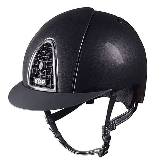 Shiny Black Horse Riding Helmet