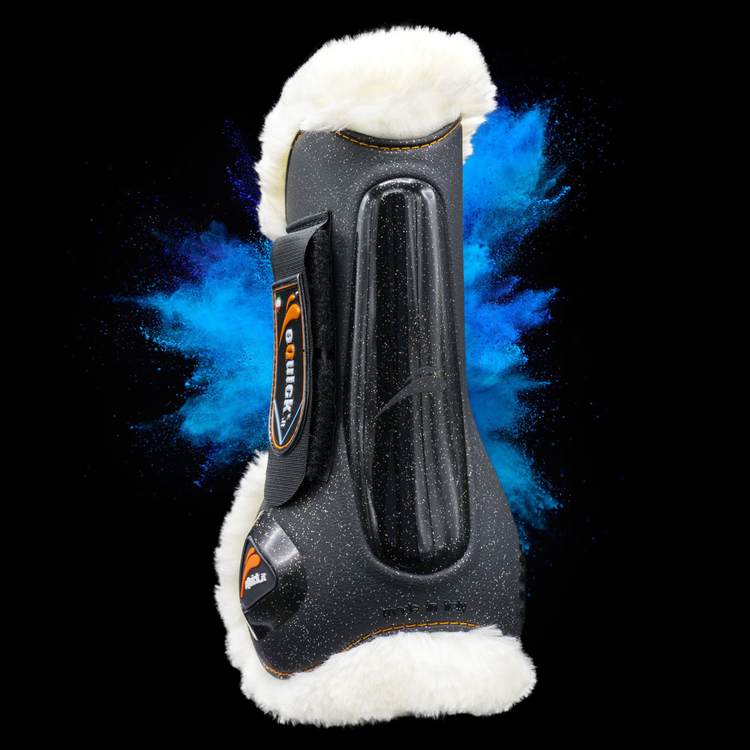 Tendon Boots with glitter