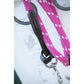 Equestrian lead rope for leading and handling horses.