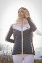 Equestrian vest for women with a comfortable sleeveless design.