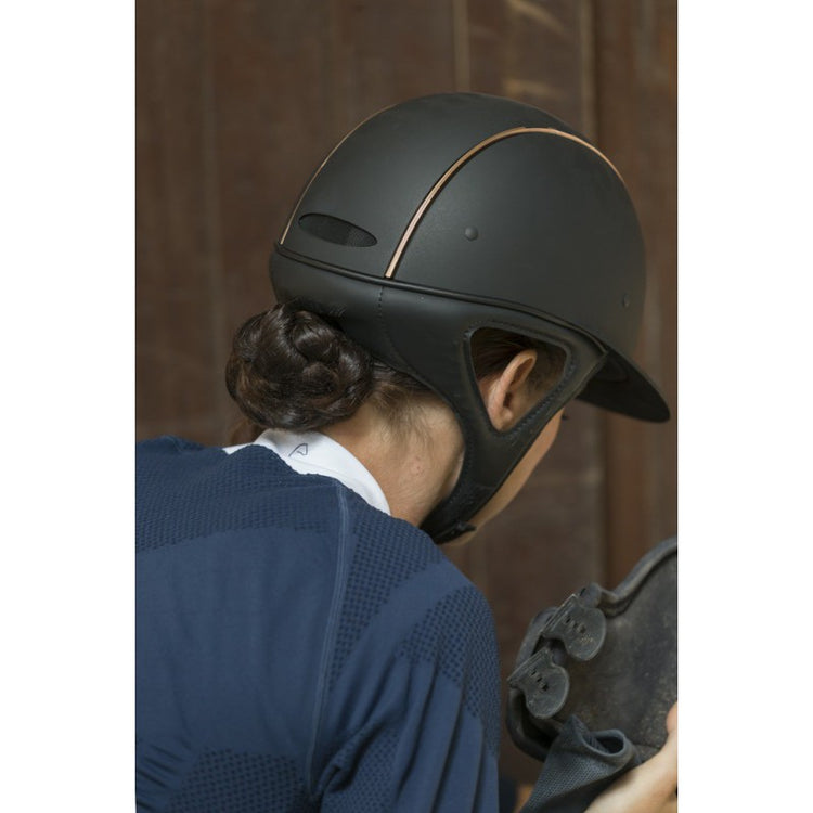 Riding Helmet with Rose Gold