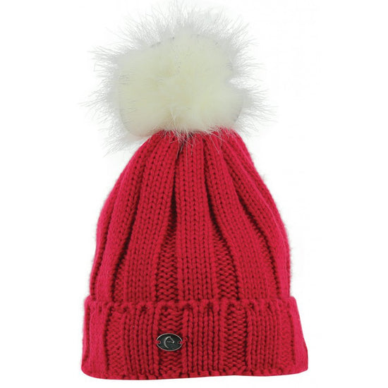 Equi-Théme "Côtes" Knitted Bobble Hat