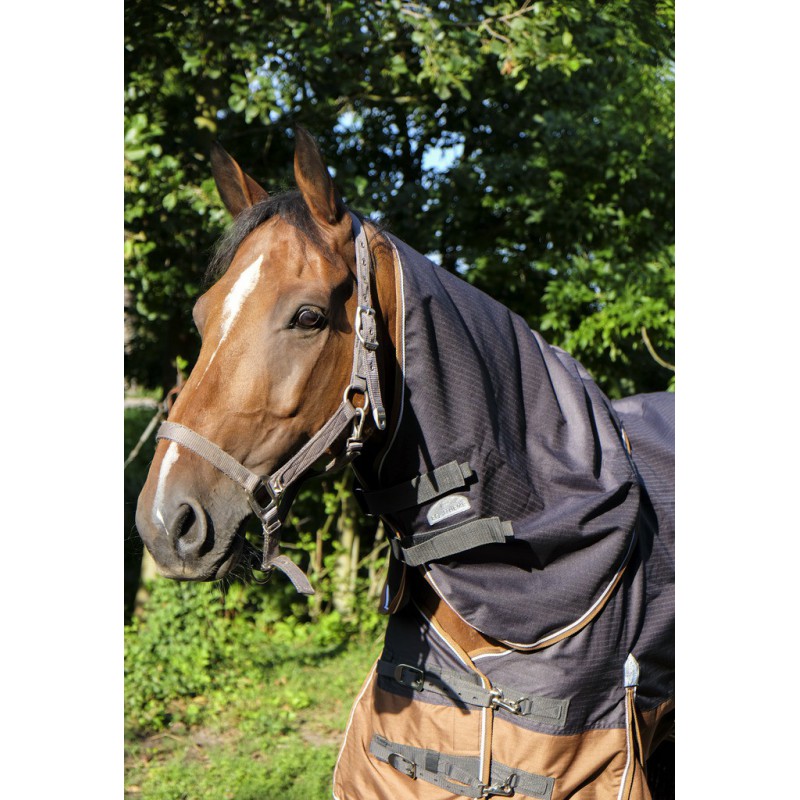 grey brown neck rug for horses 0g