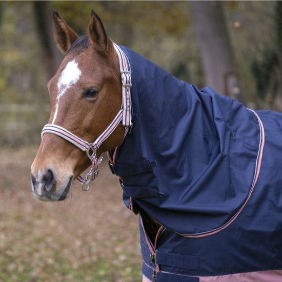 Pink neck cover for horses