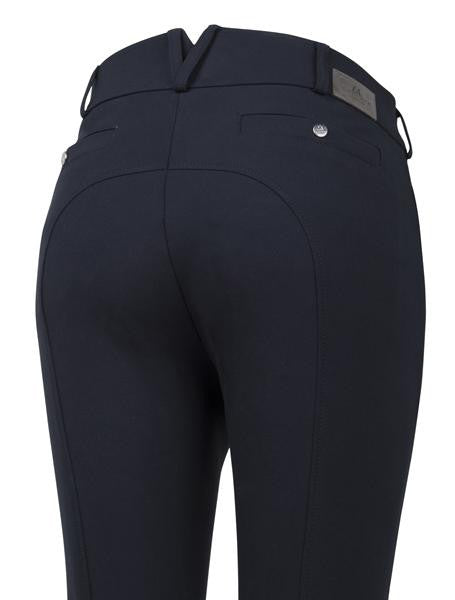 Silicone Knee Patch Black Breeches