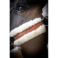 Faux sheepskin horse halter for comfortable everyday handling.