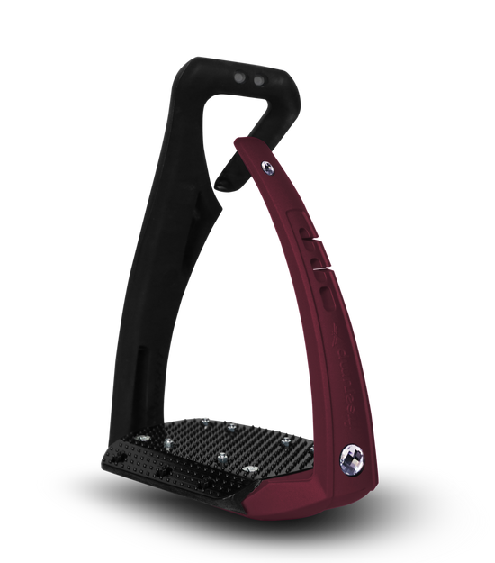 freejump stirrup pro bordeaux with crystal