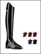Patent leather field boots