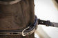 Horse bridle with wide noseband and fully removable flash attachment.