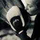 Horse grooming glove for polishing the coat after regular grooming.