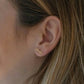 Penelope Millie horse earrings in a silver finish.