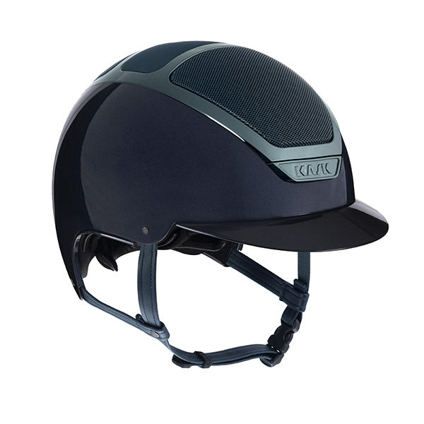 Shiny Navy Horse riding helmet 