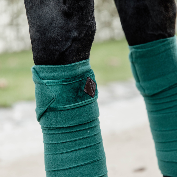 Kentucky Horsewear Polar Fleece Bandages Velvet Dark Green