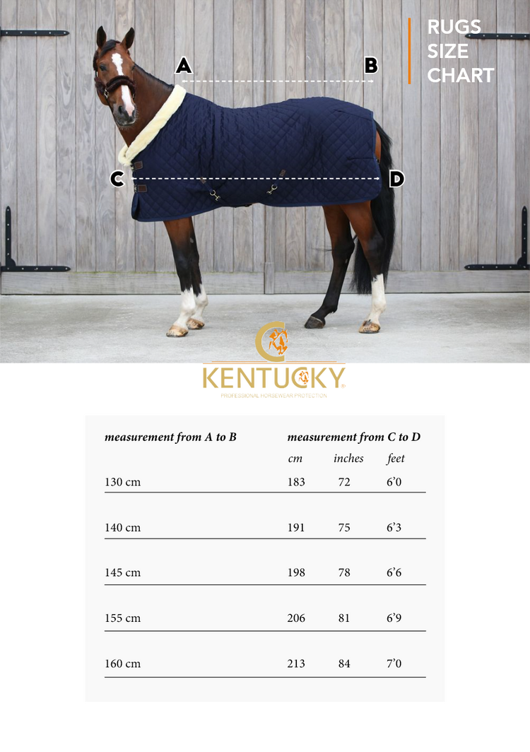 Kentucky Rugs Size Chart