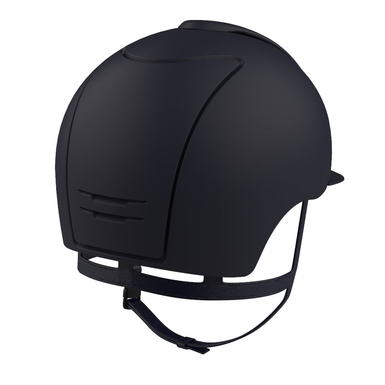 KEP Italia Cromo 2.0 Textile riding helmet with a chrome frame and grille.