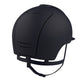 KEP Italia Cromo 2.0 Textile riding helmet with a chrome frame and grille.