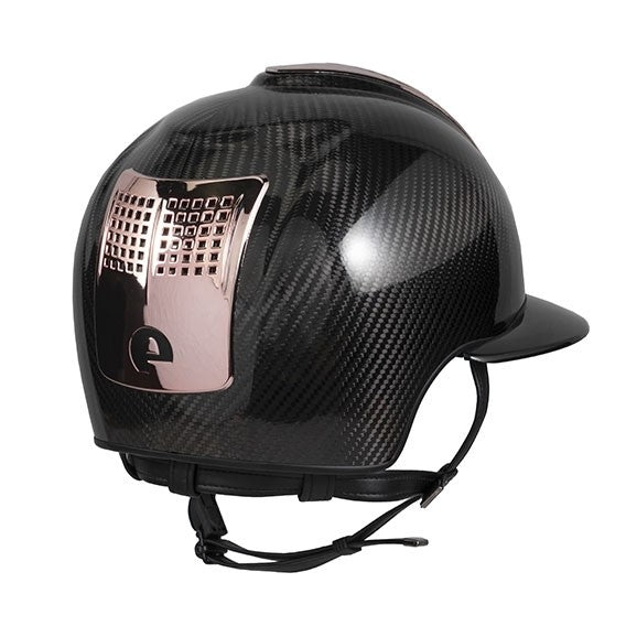 KEP Italia E-Light Shine Black Rose Gold Riding Helmet
