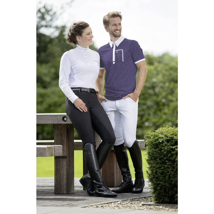 Ladies White long sleeve Competition Shirt