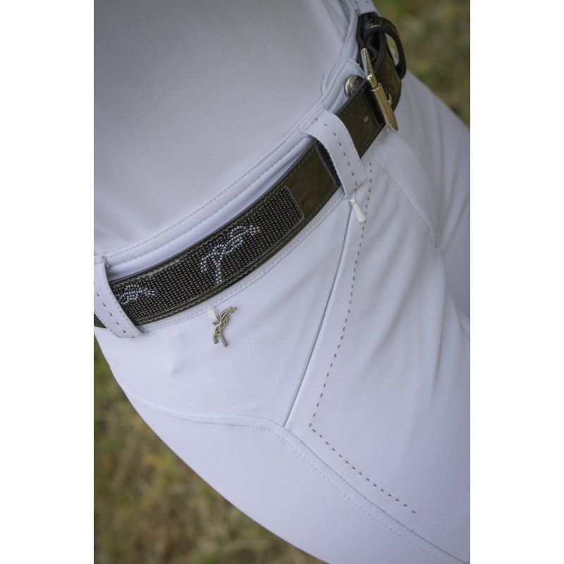 Women’s belt for riding breeches and competition outfits.