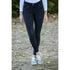 Mid-rise horse riding breeches for women with a comfortable waistband.