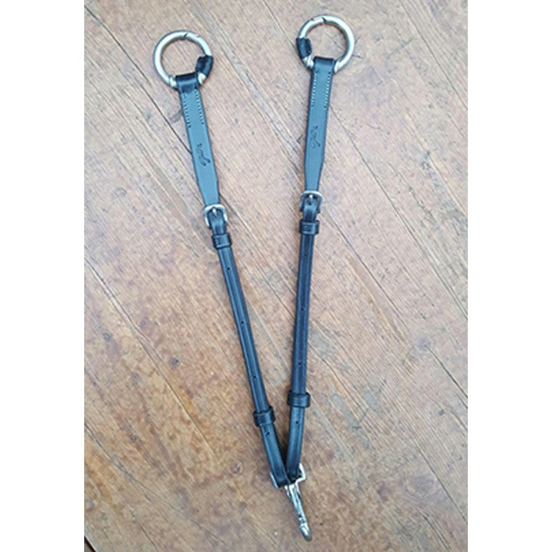 Penelope adjustable martingale attachment for horse riding and training.