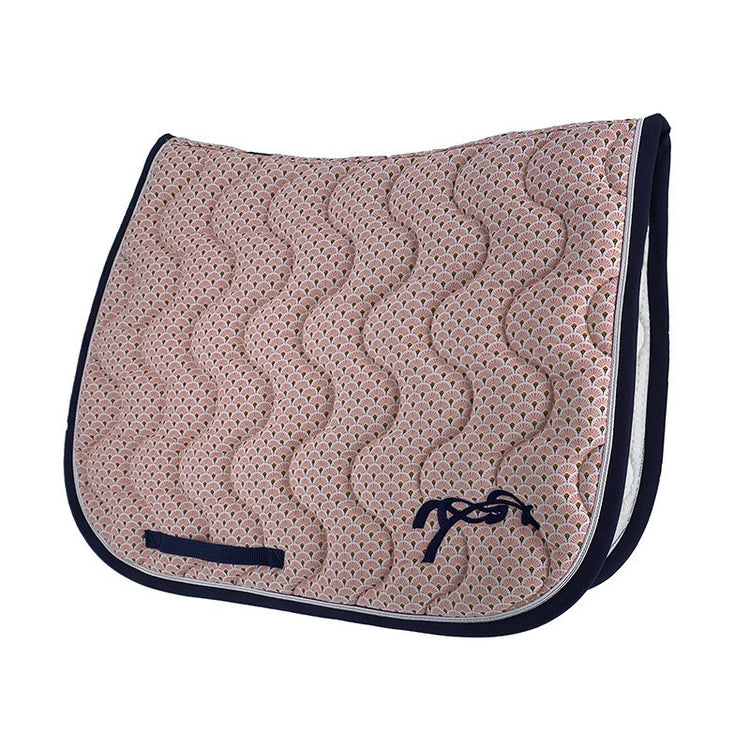 Penelope Art Deco Saddle Pad with an elegant equestrian design.
