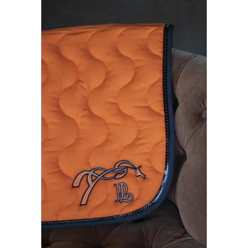 orange saddle pad