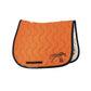 Orange saddle blanket for horses