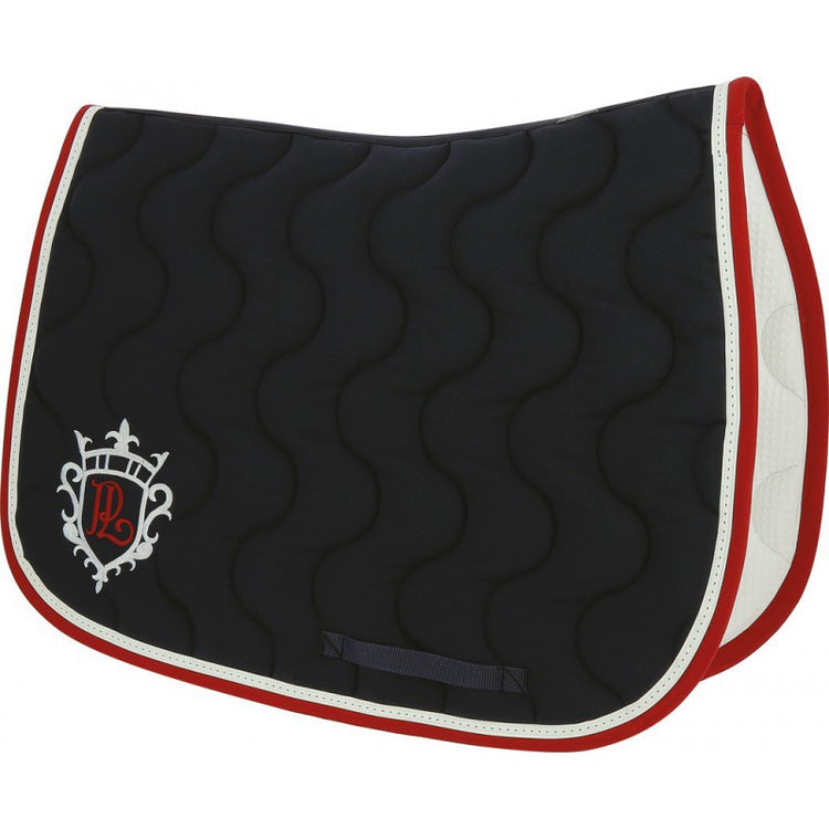 black and red saddle blanket
