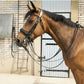 Penelope double bridle for horses with elegant equestrian styling.