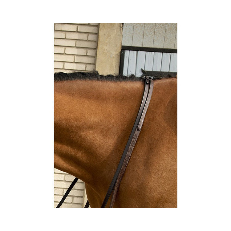 Rubber reins with elastic inserts