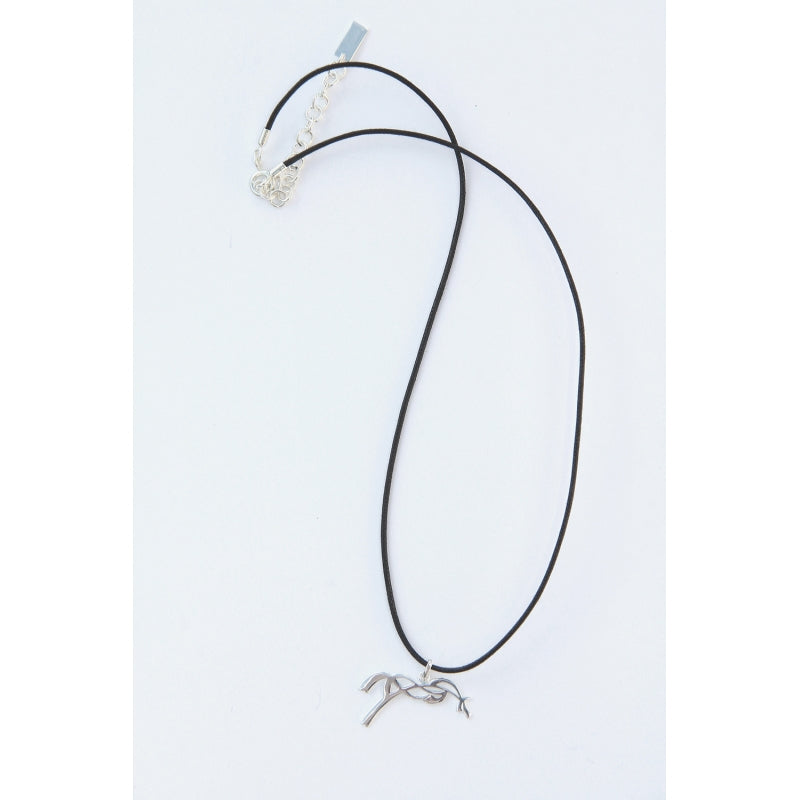 Penelope Equestrian Necklace with an elegant horse logo pendant.