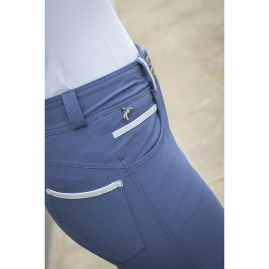 Women´s Knee Grip Pushup Breeches Fun - Dolphin Blue